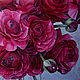 Картина "Пурпурные ранункулюсы"  масло,холст 60х60см, Картины, Москва,  Фото №1
