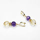 Earrings with amethyst and citrine, gold earrings with stones. Earrings. Irina Moro. My Livemaster. Фото №6