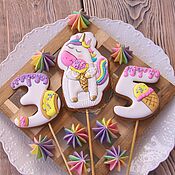 Сувениры и подарки handmade. Livemaster - original item Gingerbread with unicorn. Handmade.