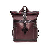 Сумки и аксессуары handmade. Livemaster - original item Backpacks: Women`s Leather Burgundy Rani Mod Backpack. R. 31-682. Handmade.
