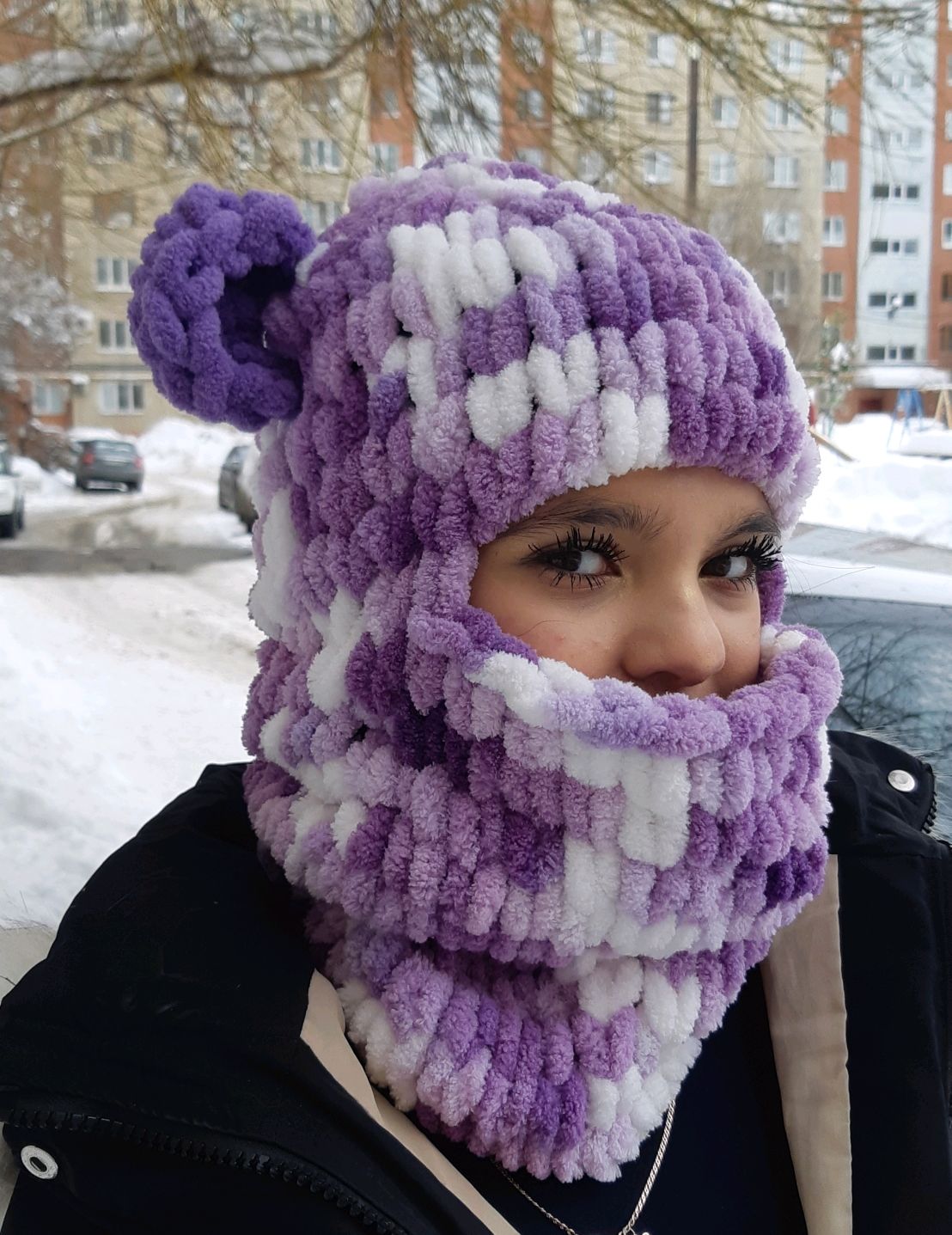 Шапка плюшевая с ушами в интернет-магазине Ярмарка Мастеров по цене ...