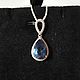 Silver pendant with quartz 13h8 mm. Pendants. yakitoriya. Online shopping on My Livemaster.  Фото №2