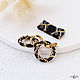 Congo earrings and a Snake-style ring made of Japanese beads, Jewelry Sets, Solikamsk,  Фото №1