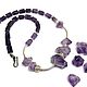 Order Natural Amethyst necklace, handmade silver by Karen hill. The final touch. Livemaster. . Bead bracelet Фото №3