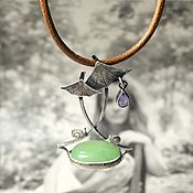 Украшения handmade. Livemaster - original item Pendant: Jade pendant 