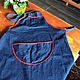 Denim apron, Holland. Vintage homewear. Dutch West - Indian Company. My Livemaster. Фото №4