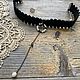Чокер. Бархатная лента и жемчуг. Чокер. Artisan A Галина. Интернет-магазин Ярмарка Мастеров.  Фото №2