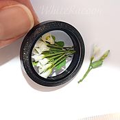 Украшения handmade. Livemaster - original item Medallion with miniature flowers inside: calla lilies, lilies, roses. Handmade.