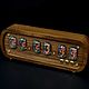 Lamp clock IN-12 American walnut American walnut, Tube clock, Moscow,  Фото №1