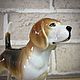 Beagle: author's statuette. Figurines. Creative workshop Cheerful porcelain. My Livemaster. Фото №4