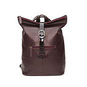Сумки и аксессуары handmade. Livemaster - original item Backpacks: Leather Women`s Burgundy Lorena Backpack Bag. Handmade.