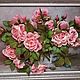  Вышивка лентами"Розы в вазе", Картины, Оренбург,  Фото №1