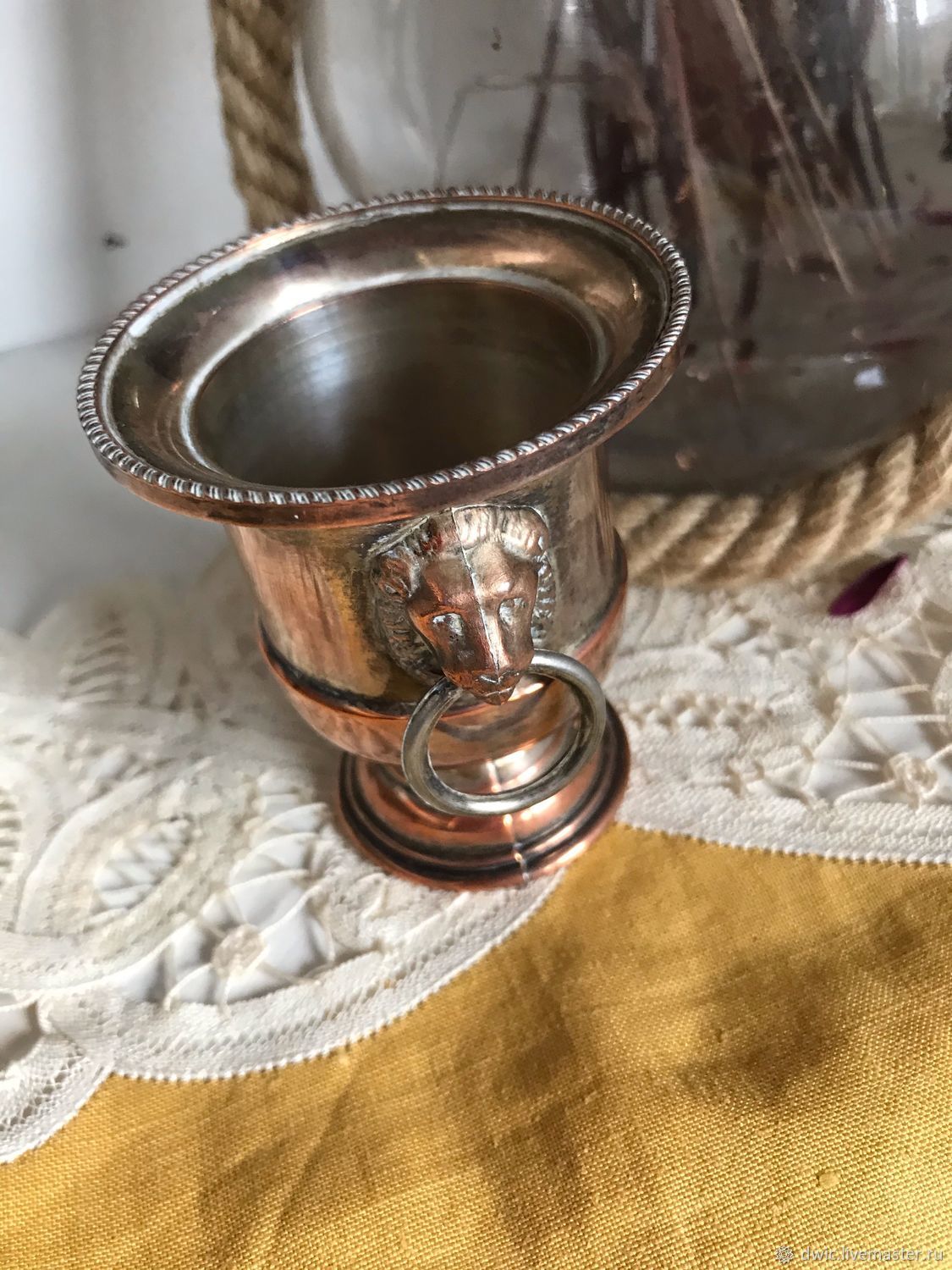 Writing cup, silver-plated, Italy, Vintage glasses, Arnhem,  Фото №1