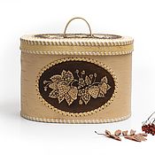 Для дома и интерьера handmade. Livemaster - original item Bread box of birch bark 