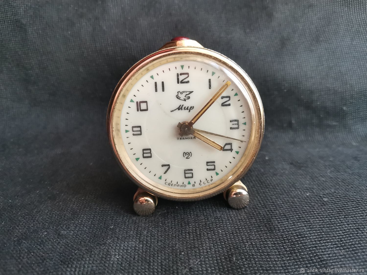Винтаж: Часы будильник маленький Мир ссср 11 камней винтаж купить в ...