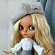 Блузка, юбка, берет для Blythe Блайз Айси pullip icy. Одежда для кукол. Tatyana L (blikebaby). Интернет-магазин Ярмарка Мастеров.  Фото №2