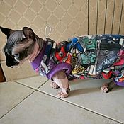 Зоотовары handmade. Livemaster - original item Cat Clothes Fleece Jumpsuit - 