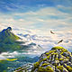 Картина маслом "Небо над горами", большой размер, Картины, Санкт-Петербург,  Фото №1