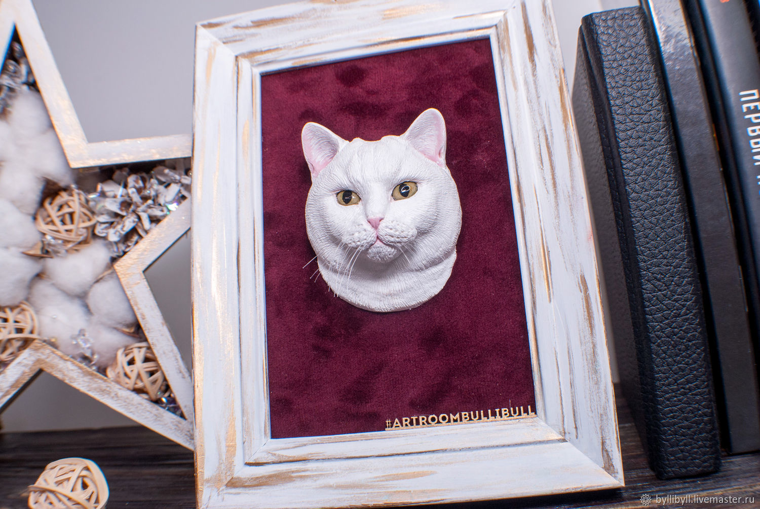 Объёмный котик в рамочке по фотографии, Фотокартины, Краснодар,  Фото №1
