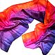 Batik silk scarf Dawn over Paris women's scarf. Wraps. silk Paradise. My Livemaster. Фото №5