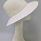 Tulip hat with wicker decor. Color milk. Hats1. Exclusive HATS. LANA ANISIMOVA.. My Livemaster. Фото №5