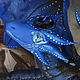Сапфировый дракончик. Подвижная игрушка. Интерьерная кукла. Подвижные драконы и другие звери (UniCraft). Ярмарка Мастеров.  Фото №4