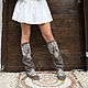 DESIRE -Handmade embroidered boots - Autumn-Winter, High Boots, Rimini,  Фото №1