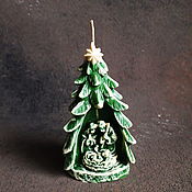 Сувениры и подарки handmade. Livemaster - original item candles: Beeswax Candle Christmas. Handmade.