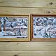 Birch bark painting 'Winter' 27h20 cm. Panels of birch bark. Art.1230. Pictures. SiberianBirchBark (lukoshko70). Online shopping on My Livemaster.  Фото №2