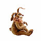 Rabbit, hare toy made of fur 55cm. Stuffed Toys. Dolls Elena Mukhina. Online shopping on My Livemaster.  Фото №2