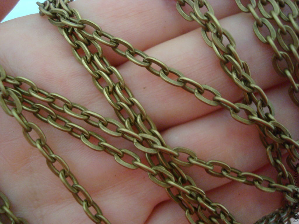 Цепочка латунная Надежная 6х4мм в интернет-магазине на Ярмарке Мастеров ...