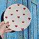Plate Small Hearts Plate Hearts Valentine's Day. Plates. DASHA LEPIT | Ceramic tableware (dashalepit). My Livemaster. Фото №4