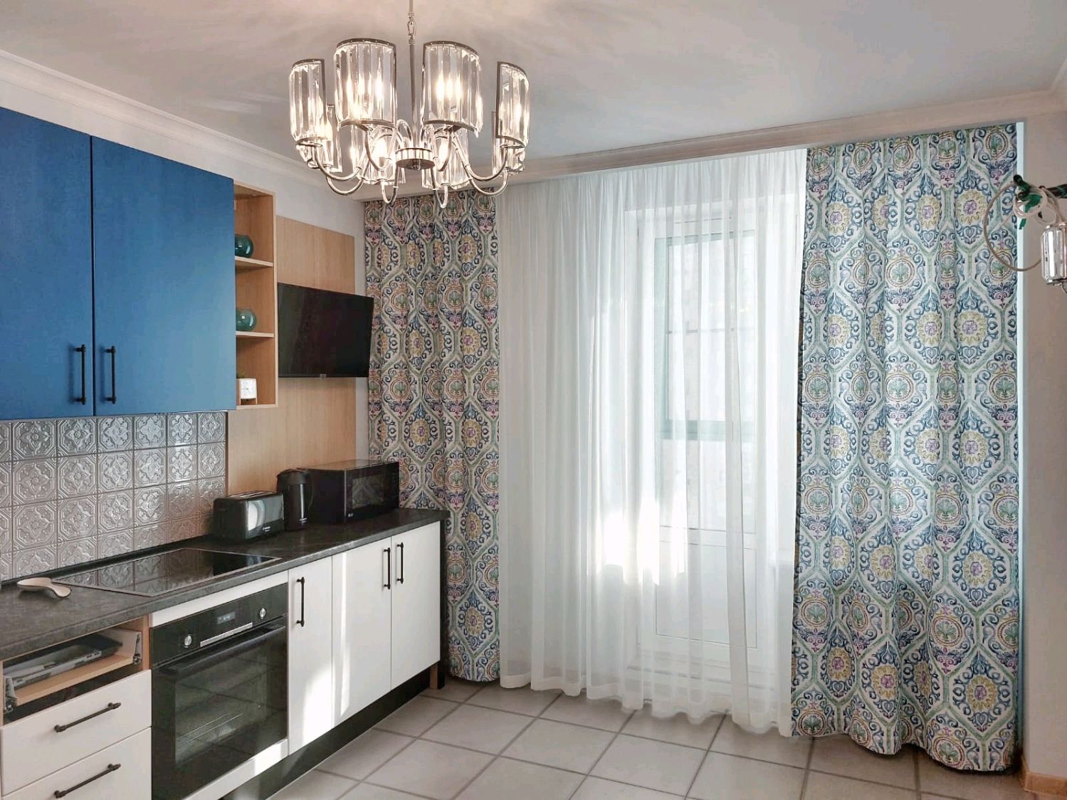 Шторы с орнаментом на кухню – заказать на Ярмарке Мастеров – PI35ERU ...