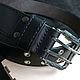 Men leather belt for jeans. Straps. Marik Leather Craft. My Livemaster. Фото №4