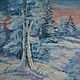 Order Picture miniature Christmas tree and snowman in the forest, 20h15, oil. Valeria. Livemaster. . Pictures Фото №3