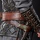 Leather Bracers with lacing. Bracers. Workshop Sokol. Online shopping on My Livemaster.  Фото №2