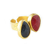 Украшения handmade. Livemaster - original item Red Agate Ring, Gold Agate ring, Red Agate. Handmade.