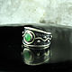Ring Maikor with jade made of 925 sterling silver RO0010. Rings. Sunny Silver. Online shopping on My Livemaster.  Фото №2