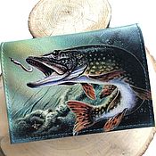 Портмоне:Бумажник мужской кошелёк натуральная кожа портмоне для докум