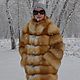 Order The fur coat of the Siberian red Fox. Transverse layout. Zimma. Livemaster. . Fur Coats Фото №3