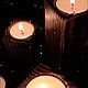Juego de cinco candelabros. Candlesticks. Компания Wood Makers. Online shopping on My Livemaster.  Фото №2