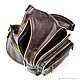 Leather chest bag Apollo (dark brown antique). Classic Bag. Russian leather Guild. Online shopping on My Livemaster.  Фото №2