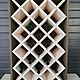 Rack 'Sota' for 25 bottles of wine and champagne framed. Shelving. Color Wood. My Livemaster. Фото №5