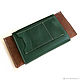Purse convertible leather 'Euro' green. Wallets. Svetlana Ohra bags. Online shopping on My Livemaster.  Фото №2