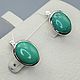 Order Silver earrings with natural turquoise 16h12mm. yakitoriya. Livemaster. . Earrings Фото №3