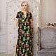 Linen dress ' Tulips '(Maxi). Dresses. Alexandra Maiskaya. Online shopping on My Livemaster.  Фото №2
