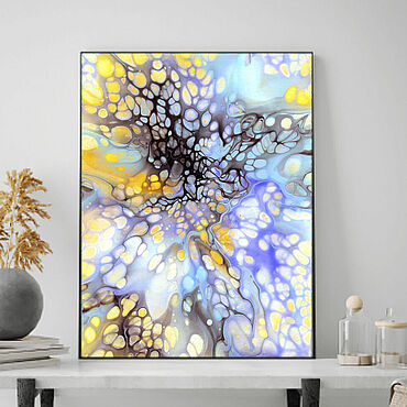 Цифровая копия картины абстракция вспышка света. Марина Богданова Fluid Art. Плакаты и постеры ручной работы - Ярмарка Мастеров Плакаты и постеры ручной работы. Ярмарка Мастеров - ручная работа Цифровая копия картины абстракция вспышка света. Handmade.