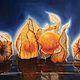 Oil painting on canvas 'Sunny Physalis', Pictures, St. Petersburg,  Фото №1