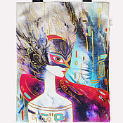 Сумки и аксессуары handmade. Livemaster - original item shopper: Shopper bag made of Artificial Suede fabric. Handmade.