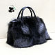 Order Silver Fox fur bag. Stylish ladies ' accessory №9. Mishan (mishan). Livemaster. . Classic Bag Фото №3